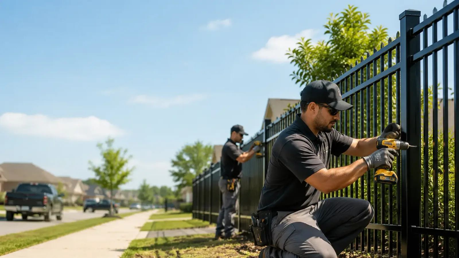 Metal Fence Installation in Moffett, OK